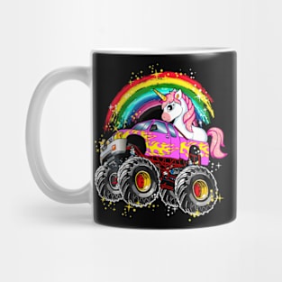 Monster Truck Unicorn Girls Birthday Party Truck Mug